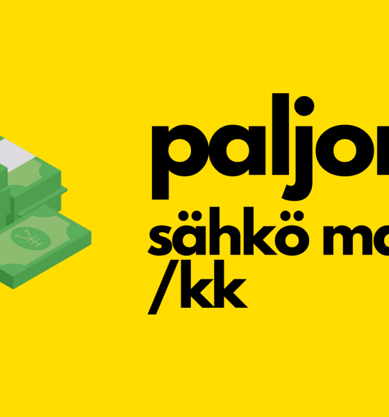 Paljonko sähkö maksaa kuukaudessa?